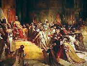 Henri Decaisne Baldwin of Flanders is crowned Latin Emperor of Constantinople oil painting reproduction